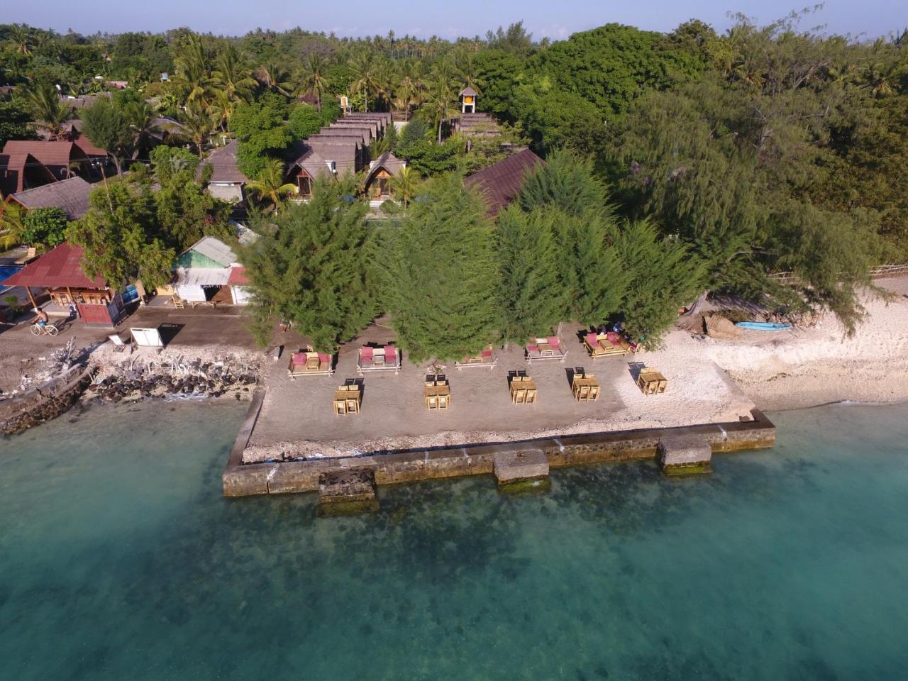 Sandy Beach Bungalows Gili Air Bagian luar foto