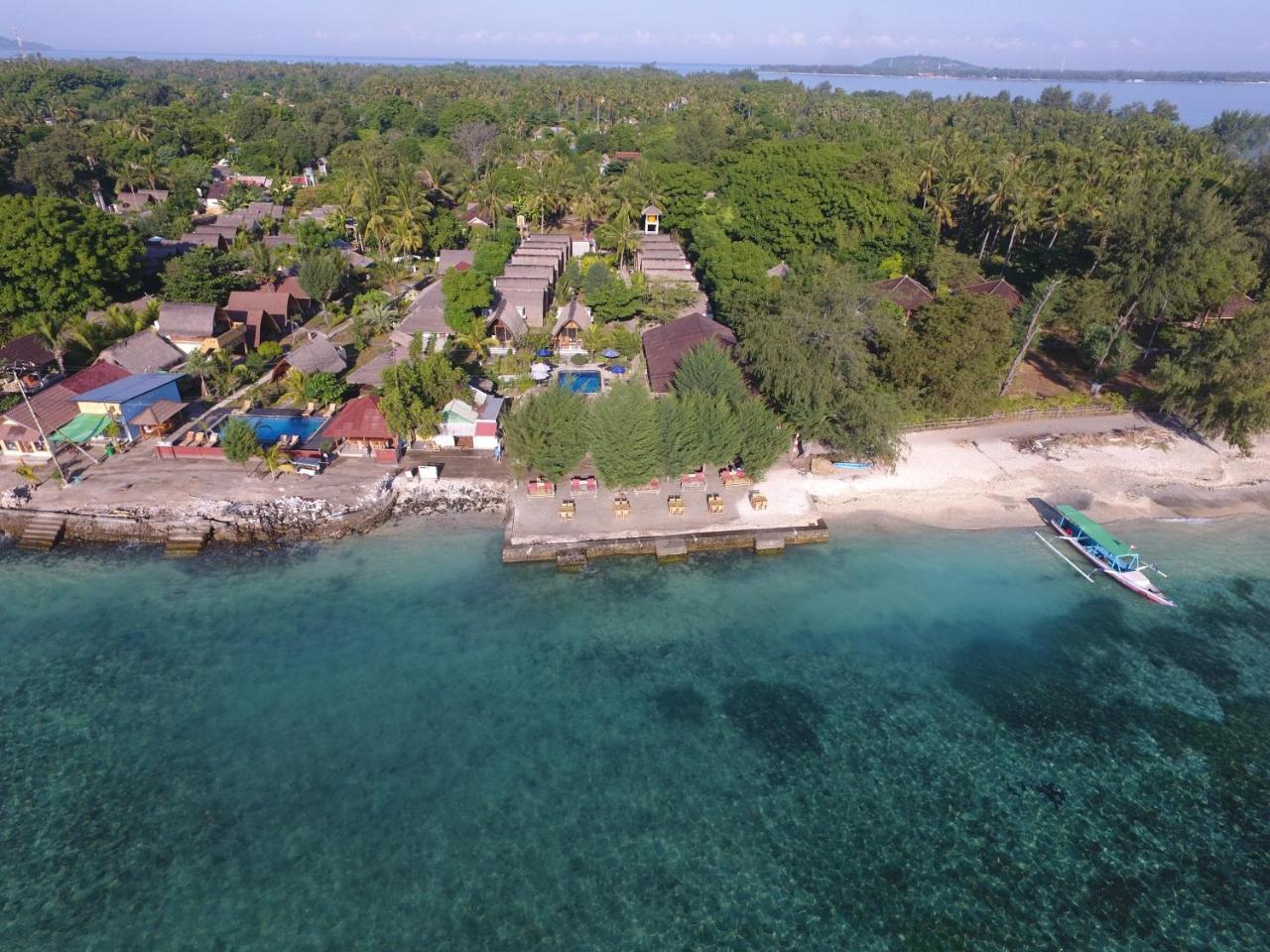 Sandy Beach Bungalows Gili Air Bagian luar foto
