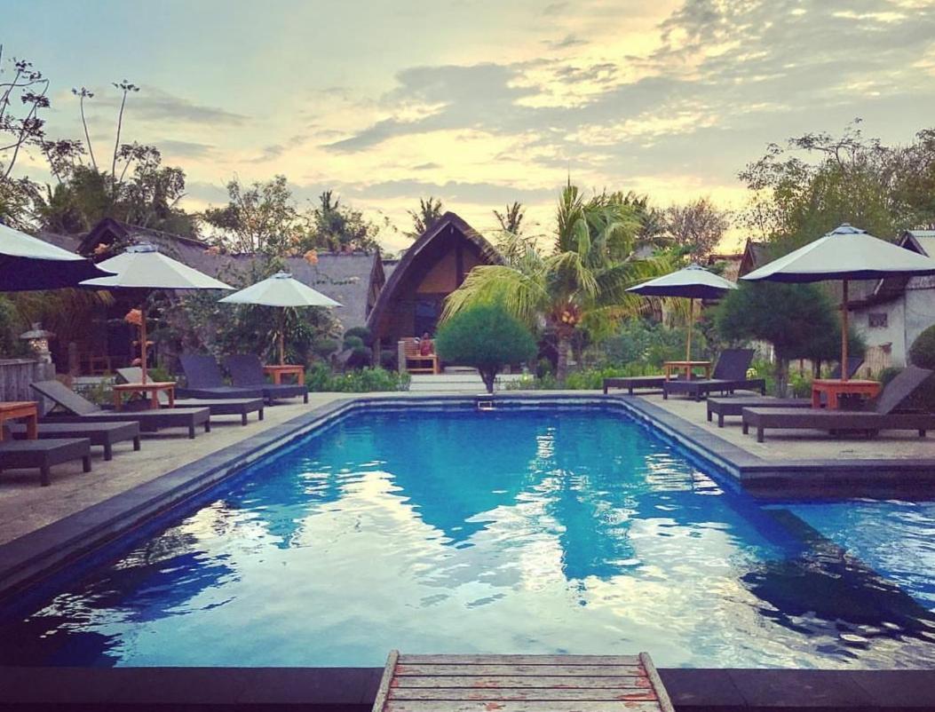 Sandy Beach Bungalows Gili Air Bagian luar foto