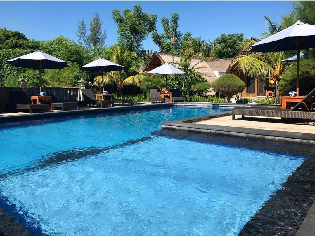 Sandy Beach Bungalows Gili Air Bagian luar foto
