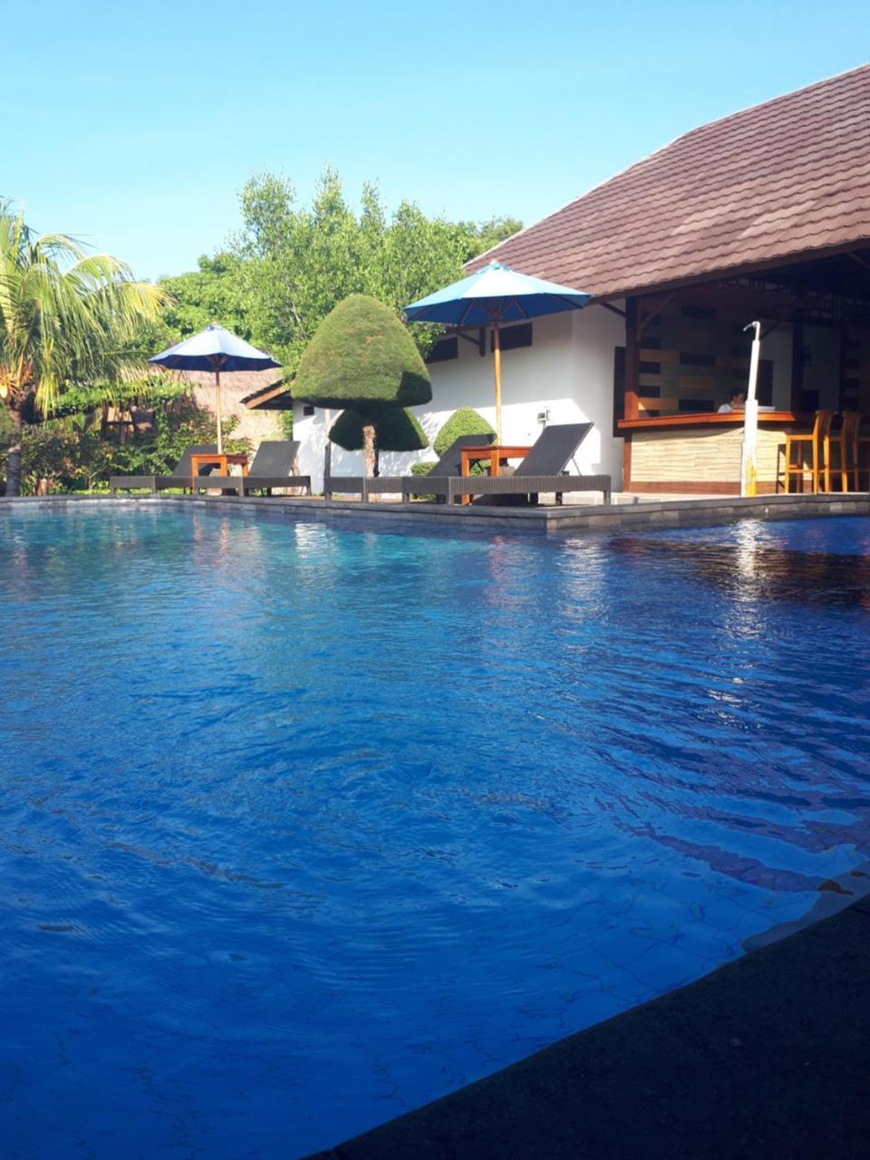 Sandy Beach Bungalows Gili Air Bagian luar foto