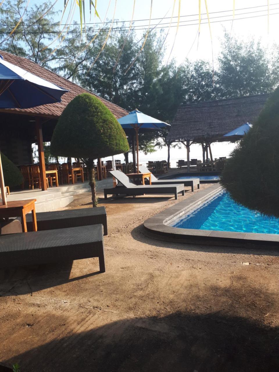 Sandy Beach Bungalows Gili Air Bagian luar foto